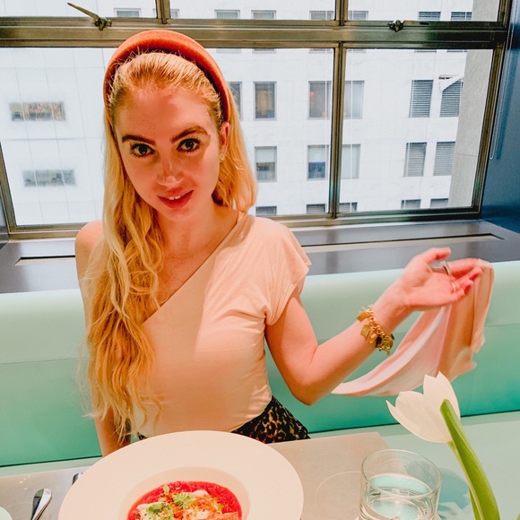 Pink Modern One Shoulder Tank Taylorson Design Shirt - Picture 6 of 8